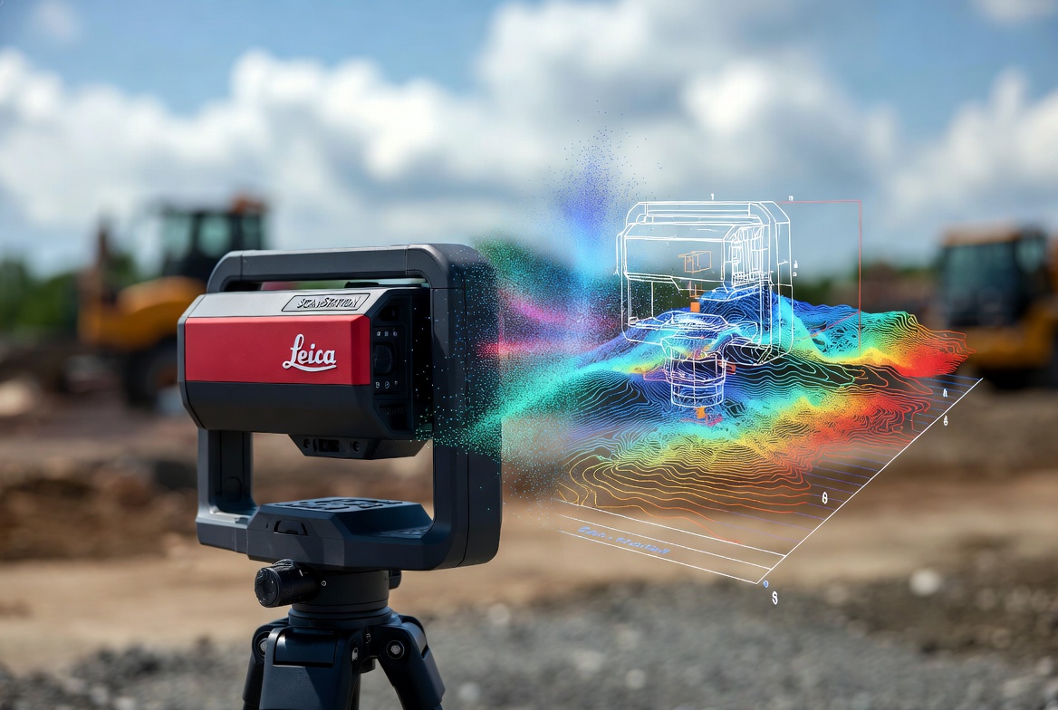 Leica scanner with holographic 3D visualization